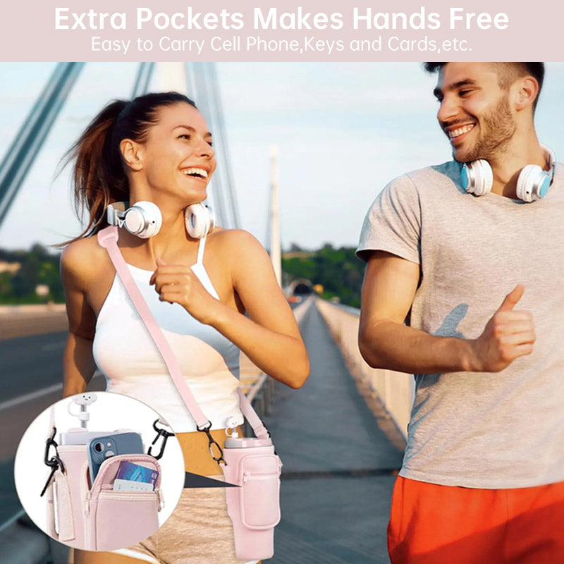 Pochette Porte-Bouteille avec Poche Téléphone pour Stanley 40oz – Housse Néoprène-SIMON