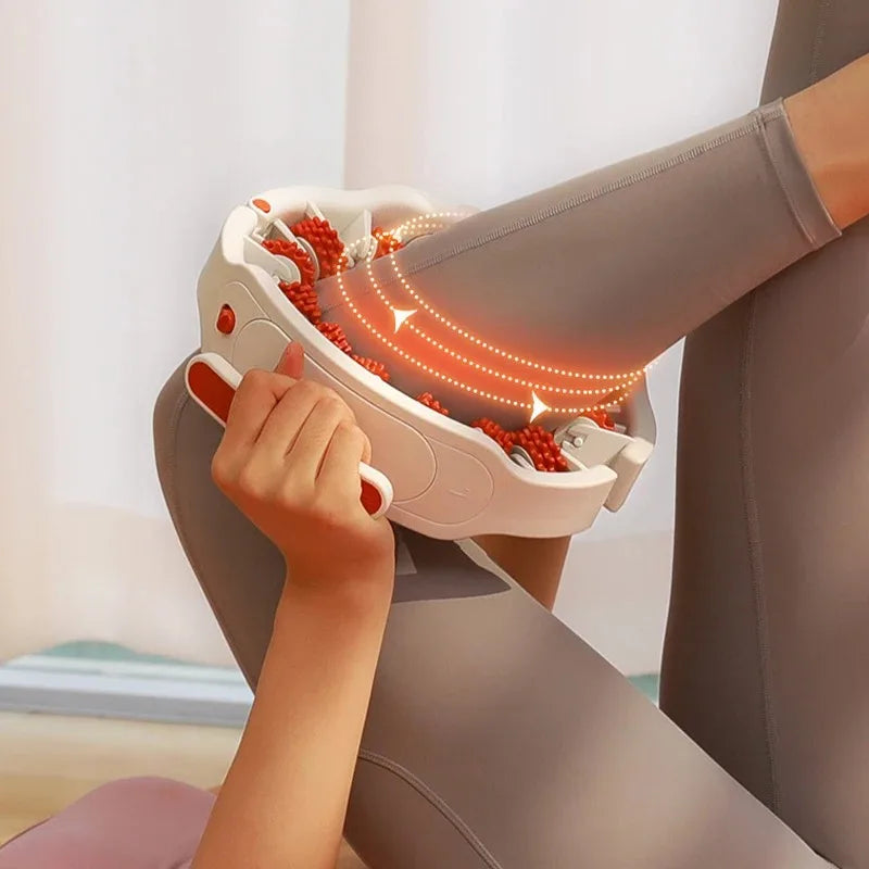 Masseur Anneau Multifonction - Rouleau Jambes, Cou, Épaules & Abdominaux, Poignées Détachables