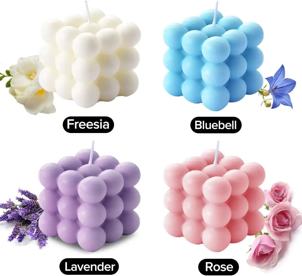 Bougie parfumée Bubble Cube 153 g en cire de soja-EVA