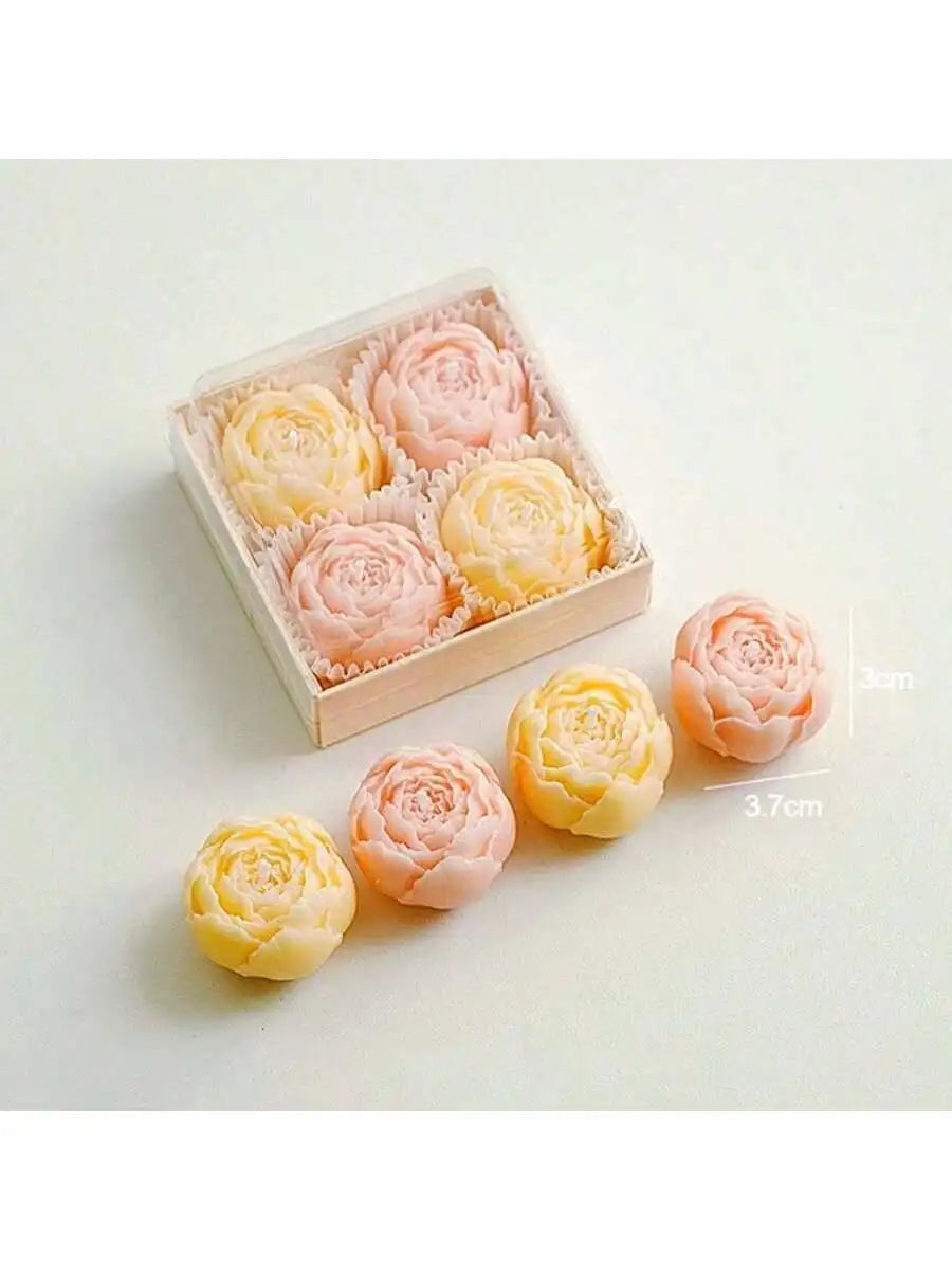 Set de 4 bougies parfumées à la rose - ROSA