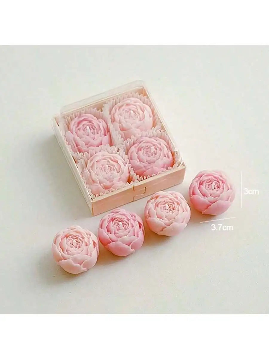 Set de 4 bougies parfumées à la rose - ROSA