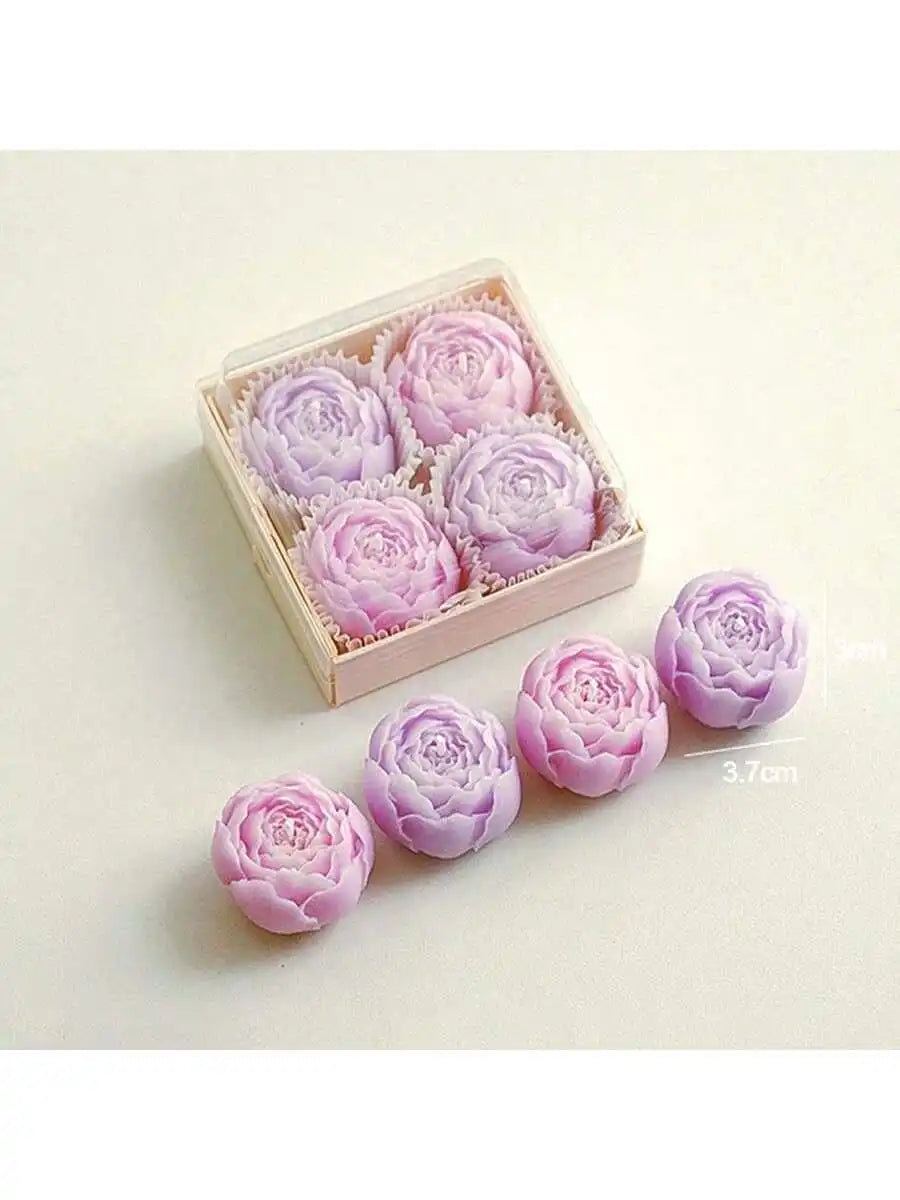Set de 4 bougies parfumées à la rose - ROSA